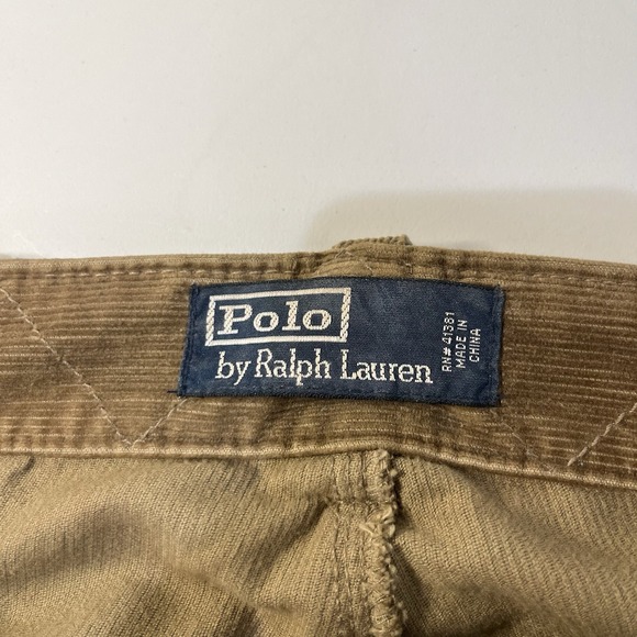 Vtg Polo Ralph Lauren Cargo Pants Paratrooper Corduroy Military 36 X 30 Utility - Picture 4 of 8